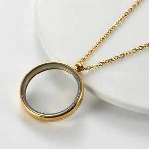 Colgante <span class=keywords><strong>de</strong></span> urna <span class=keywords><strong>de</strong></span> acero inoxidable para cenizas con cadena, círculo <span class=keywords><strong>de</strong></span> acrílico, recuerdo <span class=keywords><strong>de</strong></span> cremación, regalo para hombres y mujeres, 1 unidad - Product Image 6