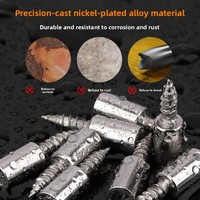Supports de fixation robustes en alliage de zinc pour étagères de placard, clips à encliquetage, vis autoperceuses, supports dissimulés