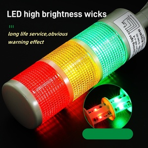 12V 24V 220V một lớp 2 lớp 3-Lớp LED nhấp nháy cảnh báo Stack tháp ánh sáng với buzzer còi báo động an ninh lammp cho máy - Product Image 2