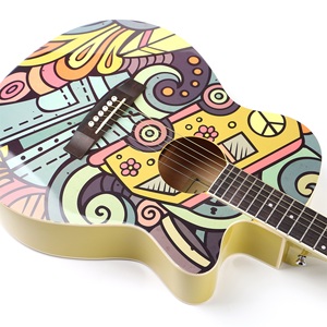 <span class=keywords><strong>Guitarra</strong></span> Acústica con Nuevo Diseño <span class=keywords><strong>de</strong></span> Textura en Muchos Tipos <span class=keywords><strong>de</strong></span> Patrones para Niños - Product Image 6