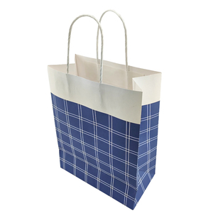 Gift Bag in Stock White Kraft <b>Paper</b> <b>Packaging</b> Bag with Handle Business Shopping Take Away Bag - Product Image 1