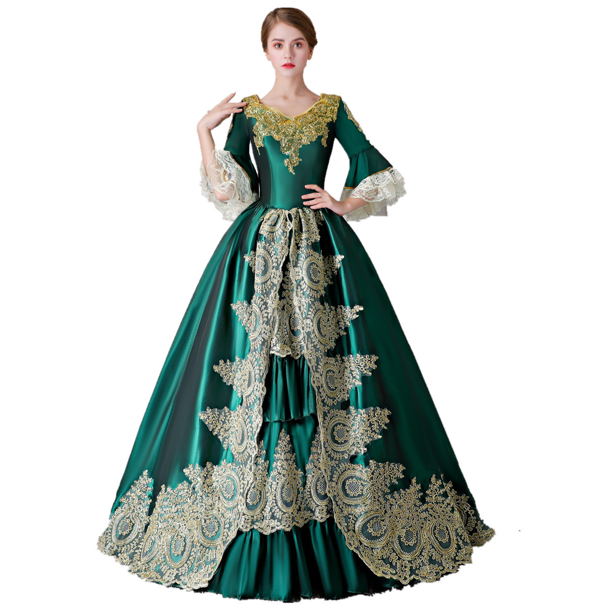 European Court Dress - 18th Century Victorian Ball Gown for Women, Ideal  Halloween Cosplay Costume, In-Stock for Adults