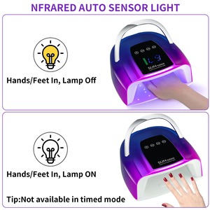 200W UV LED Nail Lamp 48 Beads <b>Storage</b> Professional Quick-Dry Gel Polish Therapy Manicure Salon Baking Curing Machine <b>Tool</b> - Product Image 2