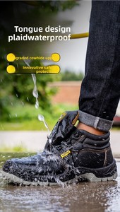 Botas de Seguridad Industriales Ligeras Guyisa OEM para Hombre, Botas de Trabajo de Seguridad con Puntera de Acero - Product Image 5