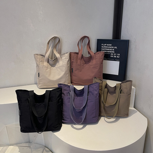 Bolsa de Mano Portátil de Gran Capacidad de Poliéster con Cierre Abierto y Estilo <span class=keywords><strong>Simple</strong></span> para el <span class=keywords><strong>Mercado</strong></span> y el Centro Comercial - Product Image 6