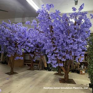 Jacaranda & fiori di ciliegio in fibra di vetro giardino artificiale verde alberi per la fotografia di festa decorazione per matrimonio pasqua paesaggistica - Product Image 3