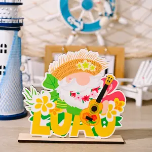Decoração de madeira nova carta criativa verão limão decoração de mesa de madeira para venda