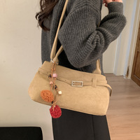 2026 Nouveau Sac Fourre-tout Rétro en Daim Souple pour Femme, Grand Sac à Main Décontracté Tendance avec Breloques