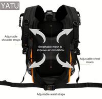 Sac à dos imperméable personnalisé en PVC/TPU pour l'extérieur, 56-75L, vente en gros