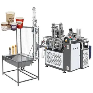 Oem Totalmente Automático Papel Bolo Cup Box Making Machine Cupcake Forros Baking Tray Formando Máquinas Preço