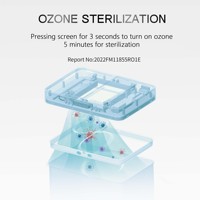 Poubelle intelligente à double couche 72L avec tri et générateur d'ozone, poubelle sans contact pour maison moderne