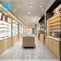 Présentoir optique en verre pour gondole Armoire à lunettes de soleil Magasin de lunettes de soleil Présentoir pour lunettes de soleil