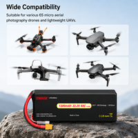 OEM 1300mAh 22.2V 60C Kapasitas Super Pengisian Cepat untuk Drone Balap, Fotografi Udara, dan Drone Industri Tugas Berat