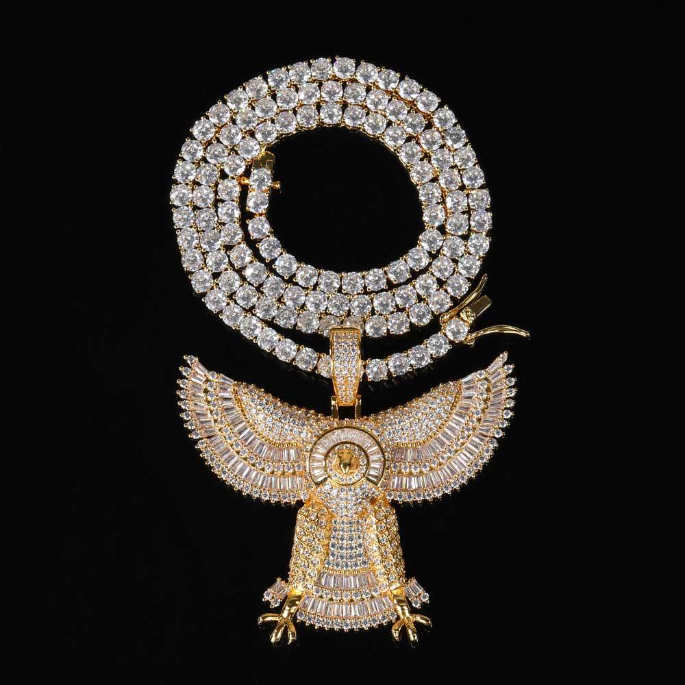 Gold + 24-inch x 3mm twisted chain-Pt083