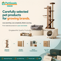 Arbre à chat en bois massif moderne à 4 niveaux avec poteau à gratter intégré, lit pour chat en sisal, mobilier pour petits espaces, OEM