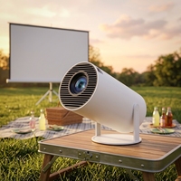 Proyector Portátil para Exteriores HY300PRO, Decodificación de Video 4K, BT, WiFi de Doble Banda, Transmisión Inalámbrica, Mini Proyector LED para Viajes y Campamentos