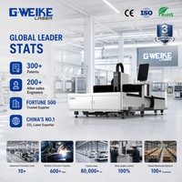 Machine de découpe laser à fibre GWEIKE pour tôles d'acier au carbone avec tête laser Raytools – Vente en gros directe usine