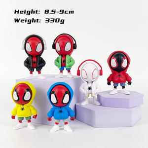 BJ รูปแมงมุม-แมนน่ารัก: ข้ามแมงมุม-ของเล่นรุ่น Q 6ชิ้น/เซ็ตตกแต่งโต๊ะการจัดวางรถ - Product Image 3