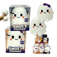 Gran Stock de Juguetes Blandos de Halloween con Forma de Fantasma, Antiestrés de Levantamiento Lento, Bola Kawaii Linda con Temática de Halloween, Juguete Sensorial Blando