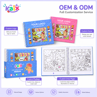 Livre de coloriage pour enfants KAIX pour fête d'anniversaire, couverture durable, pages créatives, livre de dessin pour boutique de cadeaux, pack de vente en gros