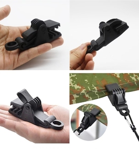 Ağır çadır klipler Pp plastik kamp Tarp sabitleme kelepçe su geçirmez yırtılmaya dayanıklı çadır basın kilit kavrama için tekne örtüsü - Product Image 2