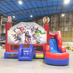 Structure gonflable <span class=keywords><strong>Spiderman</strong></span> pour intérieur et extérieur, avec toboggan et château rebondissant - Product Image 2