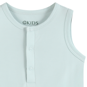 Combinaison bébé sans manches <span class=keywords><strong>OKIDS</strong></span> en fibre de bambou, douce et respirante, unisexe, couleur unie, rafraîchissante - Product Image 4
