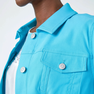 Chaquetas Vaqueras para Mujer OEM, Chaqueta Informal de Mezclilla para Mujer, Chaqueta de Otoño, Abrigo Vaquero con Botones, Chaqueta Vaquera Extra Grande para Damas - Product Image 1