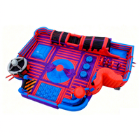 Aire de jeux gonflable extérieure commerciale géante en PVC, résistante aux UV, imperméable et ignifuge, château gonflable 10+ places