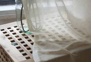 Thick Linen Style Fabric for <strong>Window</strong> Screen Curtains <strong>Voile</strong> - Product Image 3