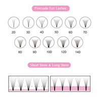 Bulu Mata Cross-border Close-packed Dispensing Hair Collection Pointed Hair Curling Single Cluster Flowering Grafting Eyelashes