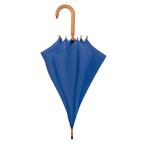 Sombrilla de Playa Azul con Mango de Madera, 105 cm de Diámetro - Product Image 2