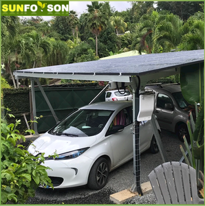 Structure d'abri de <span class=keywords><strong>voiture</strong></span> <span class=keywords><strong>solaire</strong></span> résidentiel en alliage d'aluminium Montage PV étanche pour abri de <span class=keywords><strong>voiture</strong></span> Abri de stationnement résistant à la corrosion - Product Image 3