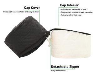 Casque chauffant électrique pour soins capillaires en profondeur et traitement des cheveux - Product Image 3