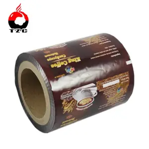plastic Aluminium foil sachet roll film wrapping paper poly film roll with full printed