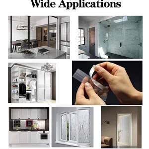 Soundproof Self Adhesive Silicone Seal Strip Door Draft Stopper Silicone Strip Tape Door And Windows Weather Stripping