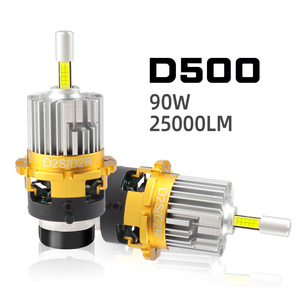หลอดไฟ LED รถยนต์ซีรีส์ D แบบไม่มีข้อผิดพลาด Canbus ชิป 4 ด้าน ให้แสงสว่าง D2S D2R D4S D4R ไฟหน้า LED - Product Image 2