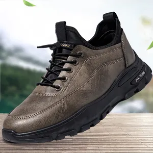 china supplier PU men's casual sports shoes for men low price