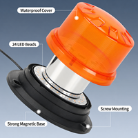 Feux de signalisation clignotants à aimant 12V 24V avec allume-cigare pour camion, remorque, signalisation routière