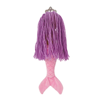 Poupée en peluche Princesse Sirène, cheveux en laine douce, jouet en peluche Sirène pour enfants, cadeau