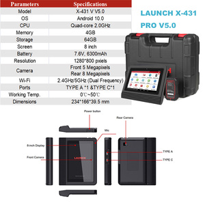 Lanzamiento original X431 <span class=keywords><strong>PRO</strong></span> V5.0 herramientas bidireccionales de diagnóstico de coche OBD2 herramienta de escaneo diagnóstico de coche como X431 PROS V5.0 PRO3 <span class=keywords><strong>PRO</strong></span> <span class=keywords><strong>V</strong></span> + - Product Image 3