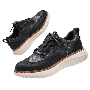 Chaussures décontractées pour hommes, grande taille 49, nouvelle tendance, maille respirante, légères, à lacets, pour le sport et le tennis - Product Image 1