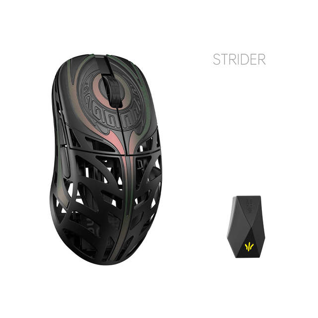 WLMOUSE Strider Magnesium Alloy Wireless Gaming Mouse Hollow-Out Shell 8000Hz PAW3950HS Ultra-Light E-Sports FPS Mouse