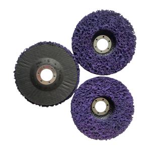 Snel verwisselbare, hoogwaardige paarse reinigings- en stripwiel - Slijpschijf voor het verwijderen van verf en roest, schuurmiddelen - Product Image 2