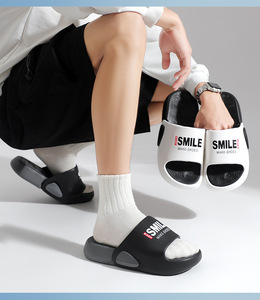 Nuovi Sandali da Uomo <span class=keywords><strong>Eva</strong></span> con Punta Aperta - Ciabatte Casual da Esterno alla Moda con Stampa a Lettere, Tomaia in PVC Traspirante e Leggera per l'Estate - Product Image 1