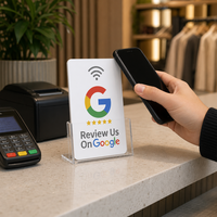 Carte de visite professionnelle minimaliste NFC étanche et résistante aux intempéries avec code QR, fréquence 860-960 MHz pour hôtels et restaurants