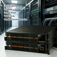 Système d'alimentation sans interruption (ASI) en ligne à double conversion à onde sinusoïdale pure, série ITG 1-10 kVA, haute fréquence, montage en rack/tour