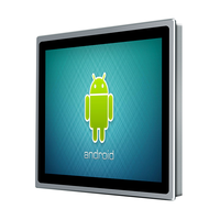 Boîtier Android de qualité industrielle de 17 pouces sans ventilateur, boîtier tout aluminium, emplacements pour cartes SIM TF, panneau intégré, tablette PC