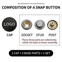 Boutons-pression en laiton de luxe Peisidike Factory OEM/ODM 15 mm avec logo cœur, lavables pour casquettes, vêtements, vestes, jeans, sacs, cuir