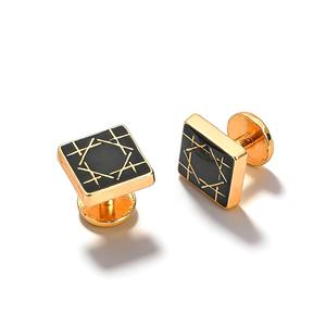 Botón cuadrado de metal KUNSHUO para Baju Melayu, botón de camisa, ropa, logotipo de marca personalizado, botón malayo para ropa Baju Melayu - Product Image 5